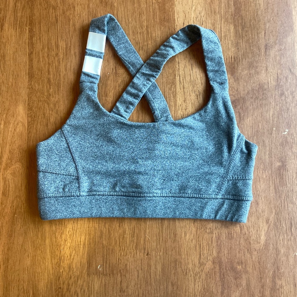 Hurley grey sport bra in medium for kids